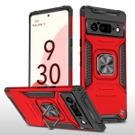 For Google Pixel 6 Pro Magnetic Ring Holder Armor Phone Case(Red)