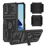 For vivo Y20 Armor Wristband Phone Case(Black)