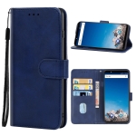 Leather Phone Case For Vernee X(Blue)
