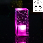 Colorful LED Crystal Lamp Bar Atmosphere Decorative Light, Plug Type:UK Plug(Purple Light)