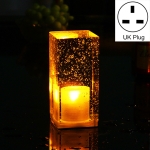 Colorful LED Crystal Lamp Bar Atmosphere Decorative Light, Plug Type:UK Plug(Yellow Light)