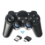 2.4G Wireless Singles Gamepad For PC / PS3 / PC360 / Android TV Phones, Configure: USB Receiver + Android Receiver