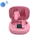 XT18 TWS Wireless Bluetooth 5.0 Heavy Bass Earphones with Digital Display(Pink)