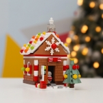 DIY Christmas Building Blocks Toys Desktop Decoration, Style: House-259 PCS