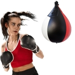Suspended Pear-Shaped Boxing Speed Ball(Black Red White)