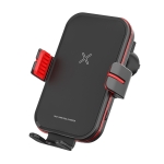 M5 15W Smart Sensor Car Air Outlet Wireless Charging Bracket(Black Red)