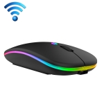 C7002 2400DPI 4 Keys Colorful Luminous Wireless Mouse, Color: 2.4G Black