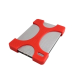 2 PCS Mobile Hard Drive Silicone Protective Case For Seagate1 / 2t (Red)