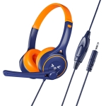 Soyto SY-G30 Online Class Computer Headset, Plug: 3.5mm (Blue Orange)