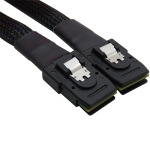 SAS36P SFF-8087 to SAS36P Cable Motherboard Server Hard Disk Data Cable, Color: Black 0.5m
