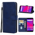 Leather Phone Case For BLU C5 Plus(Blue)