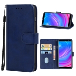 Leather Phone Case For BLU J6(Blue)