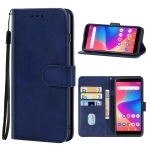 Leather Phone Case For BLU Studio X10+(Blue)