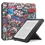 For KOBO Sage 2021 TPU Multi-folding Leather Tablet Case(Graffiti)