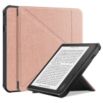 For KOBO Sage 2021 TPU Multi-folding Leather Tablet Case(Rose Gold)