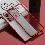 For Xiaomi Mi 12 Electroplated Frosted Phone Case(Red)