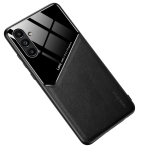 For Samsung Galaxy A13 5G Leather Glass Magnet Phone Case(Black)