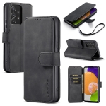 For Samsung Galaxy A53 5G DG.MING Retro Oil Side Horizontal Flip Leather Case with Holder & Card Slots & Wallet(Black)