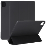 For Xiaomi Mi Pad 5 TPU Three-fold Leather Tablet Case(Black)