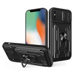 Sliding Camshield Card Phone Case For iPhone X / XS(Black)