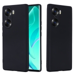 For Honor 60 Pro Color Liquid Silicone Phone Case(Black)