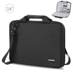 HAWEEL 14.0 inch Briefcase Crossbody Laptop Bag For Macbook, Lenovo Thinkpad, ASUS, HP(Black)