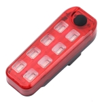 QZ-W007 8 x SMD Rechargeable Monochromatic Bicycle Safety Warning Tail Light(Red Light)