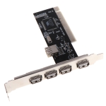 480Mbps High Speed USB 2.0 PCI HUB Controller Card Adapter