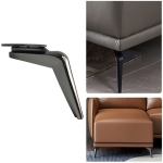 S699 Sickle Metal Furniture Support Leg, Height: 15cm(Gun Black)