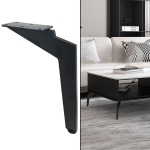 LH-DJ08 Adjustable Knife Shape Metal Furniture Support Legs, Height: 11.5cm(Matte Black)